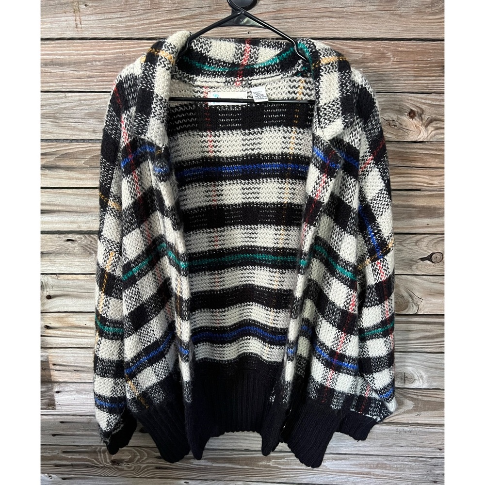 80s Vintage Oversized Diversity Cardigan Sweater